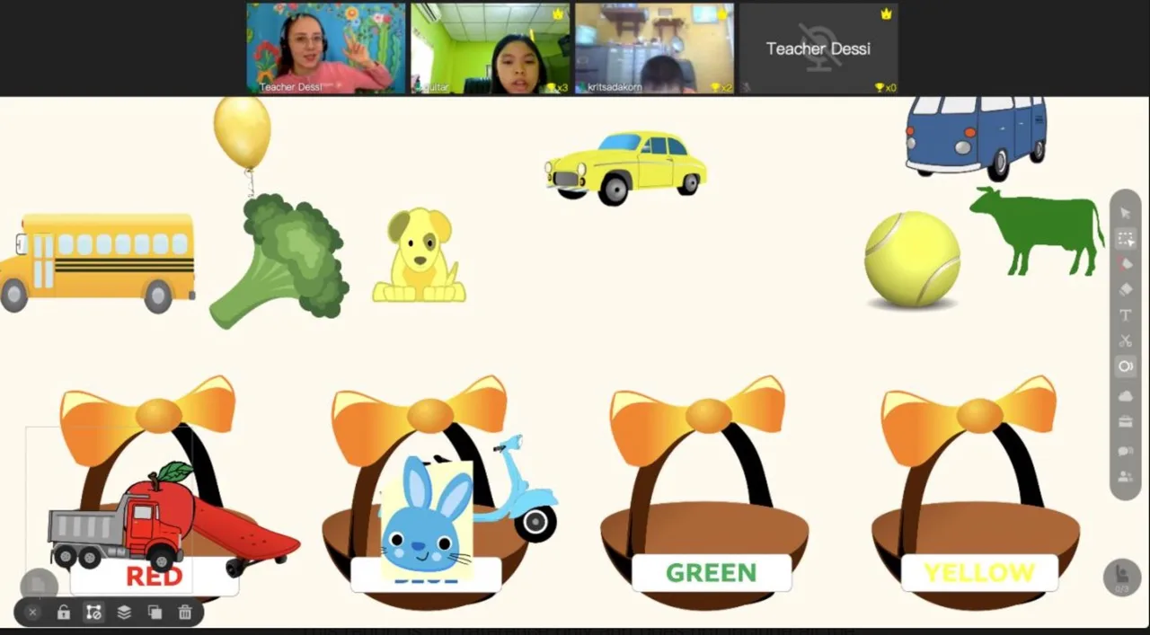 Момент от онлайн уроците на HAPPY Language Academy, снимка 2