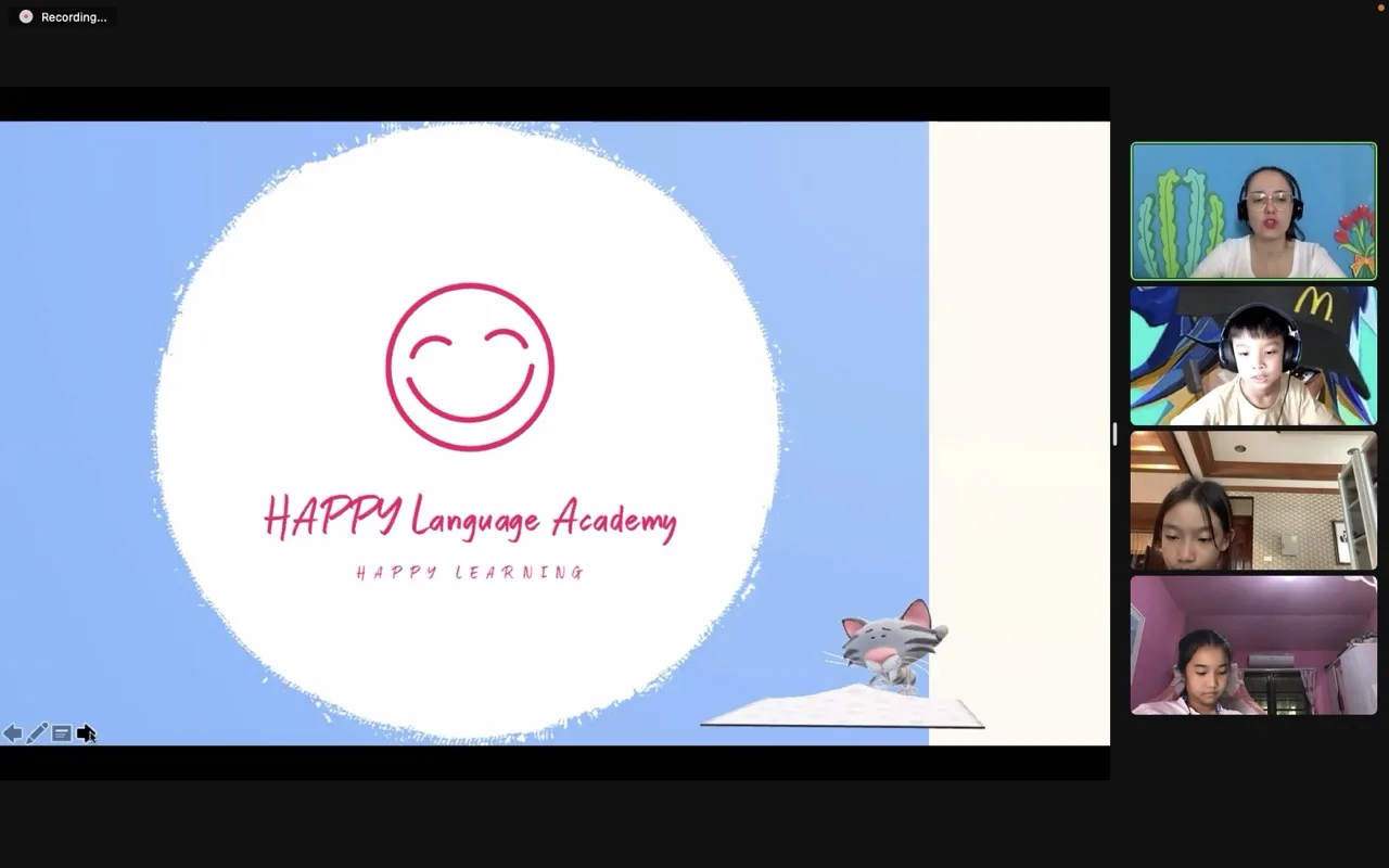 Момент от онлайн уроците на HAPPY Language Academy, снимка 7