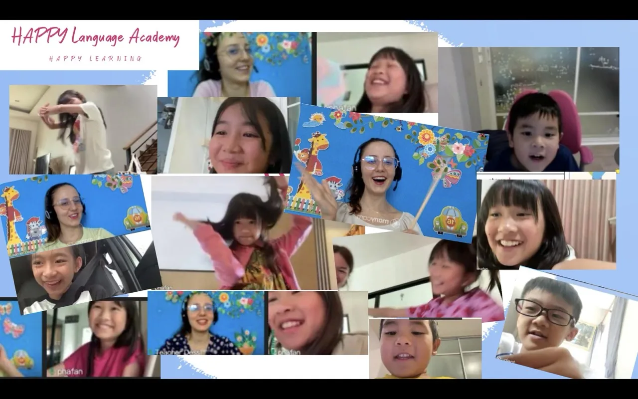 Момент от онлайн уроците на HAPPY Language Academy, снимка 11