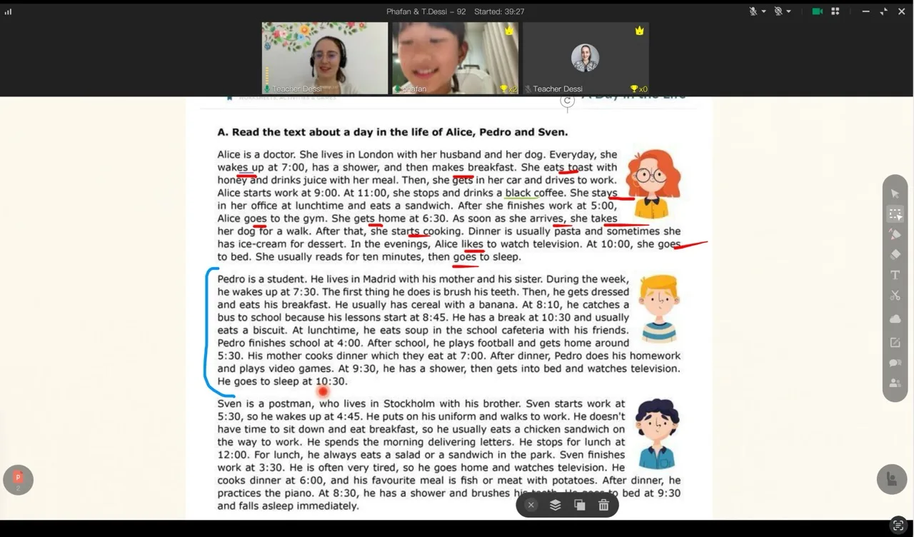 Момент от онлайн уроците на HAPPY Language Academy, снимка 25