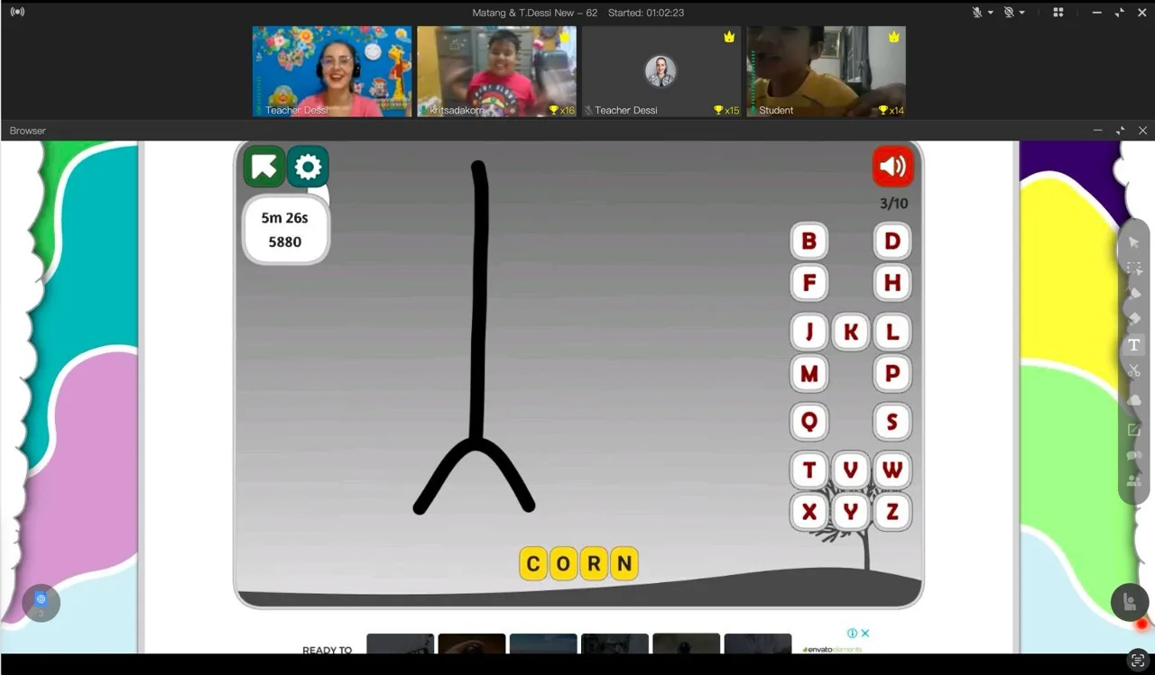 Момент от онлайн уроците на HAPPY Language Academy, снимка 32