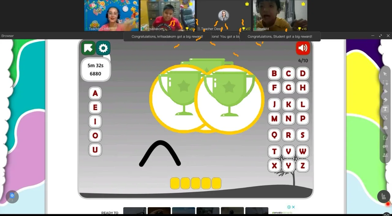 Момент от онлайн уроците на HAPPY Language Academy, снимка 33
