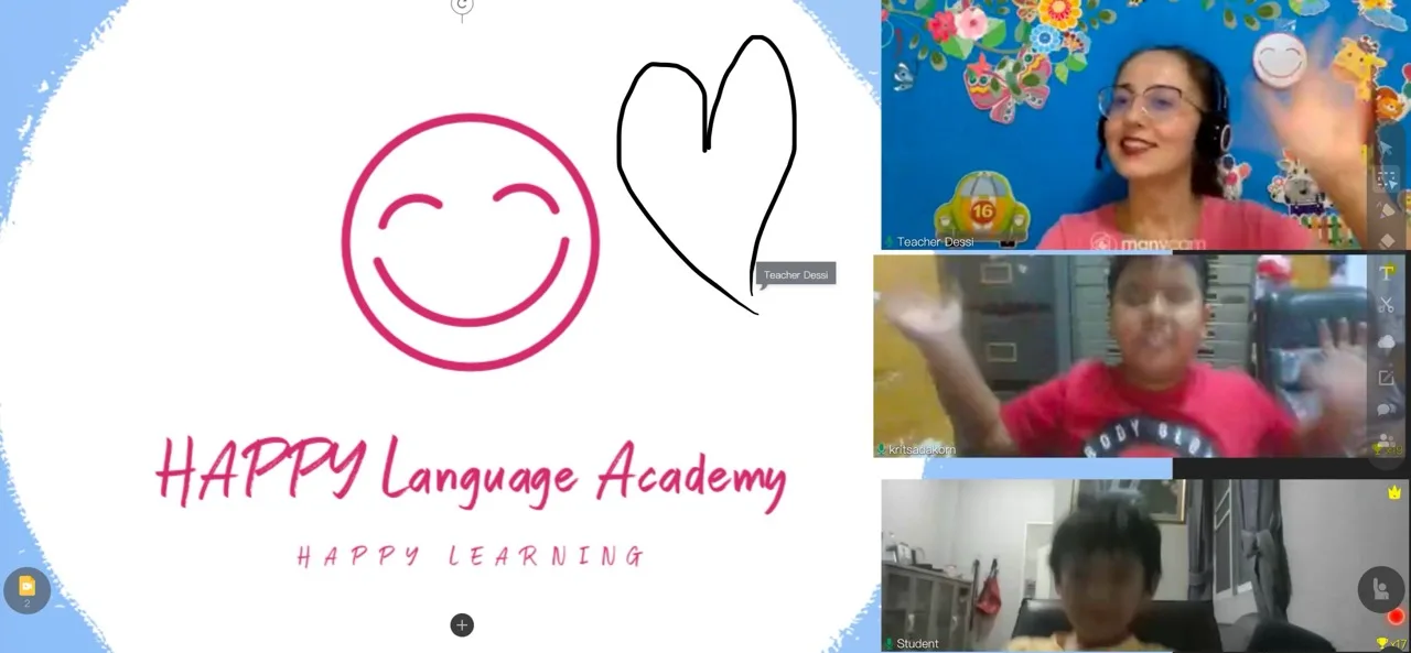 Момент от онлайн уроците на HAPPY Language Academy, снимка 34