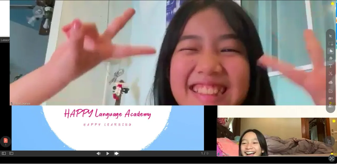 Момент от онлайн уроците на HAPPY Language Academy, снимка 35