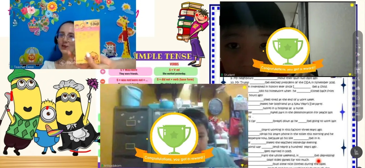 Момент от онлайн уроците на HAPPY Language Academy, снимка 38